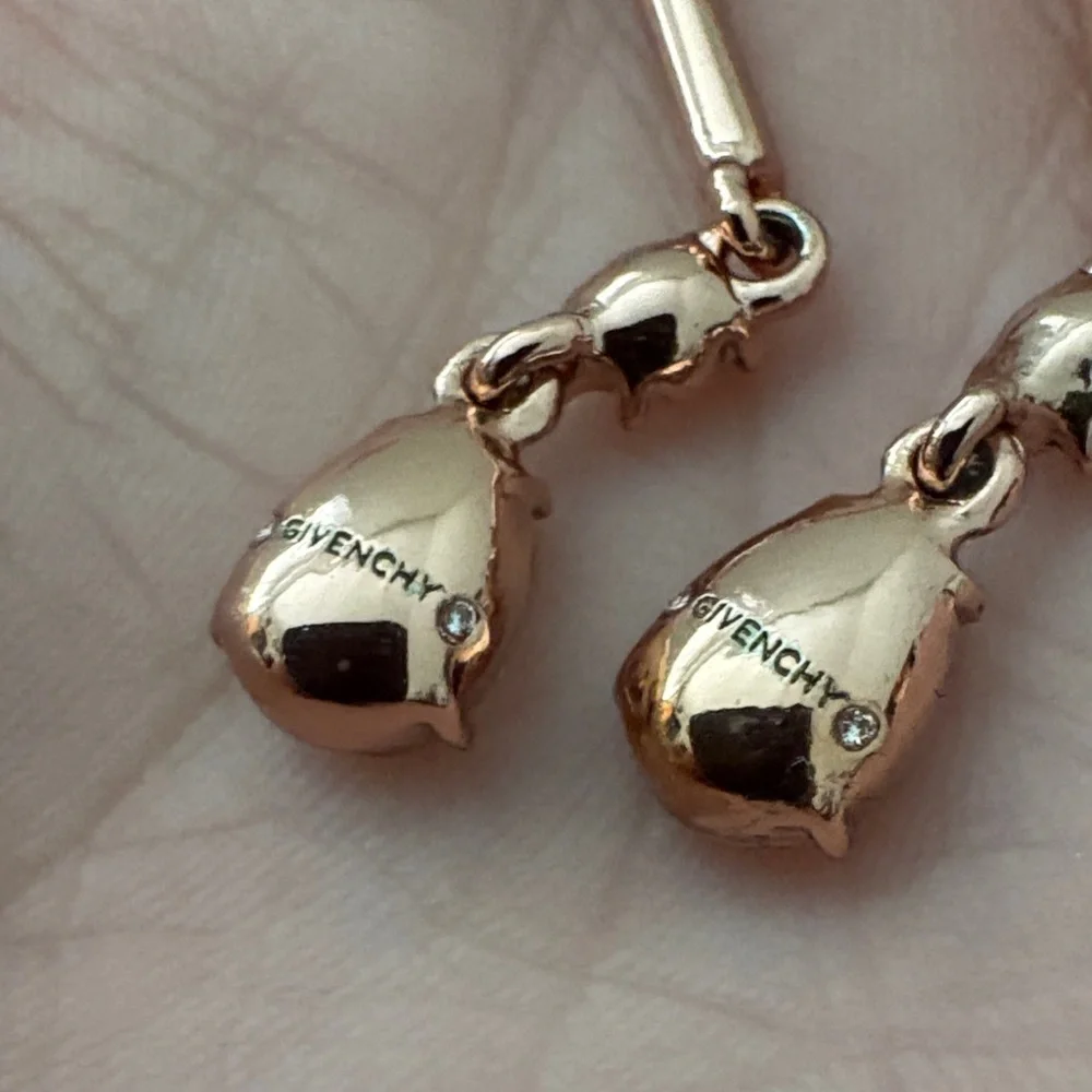 Givenchy Rose Gold Drop Earrings - Picture 6 of 6